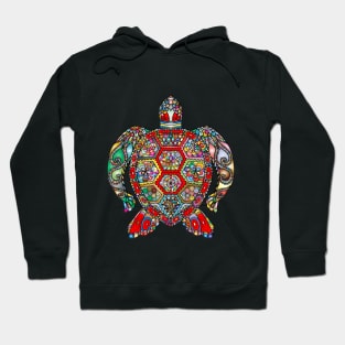 colorful turtle art Hoodie